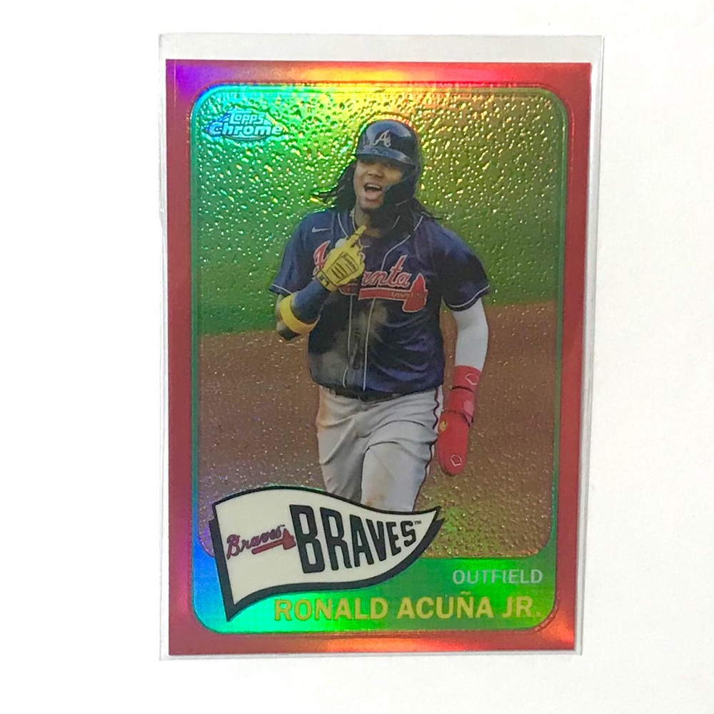 Ronald Acuna Jr Topps Chrome MLB Baseball Card /70